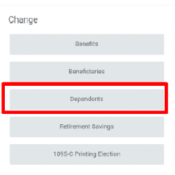 Dependents button on workday